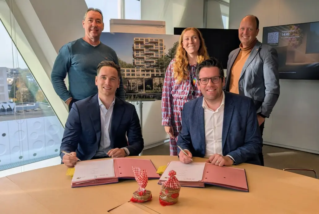Ondertekening anterieure overeenkomst Heuvellaan 1 Gouda